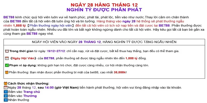 Cách nhận thưởng ngày hội viên siêu đơn giản
